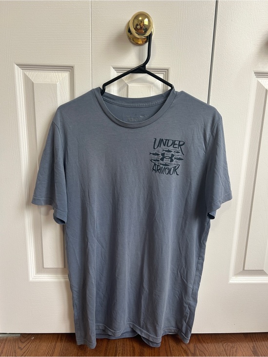 Under Armour Other - Under Armour Men's Slate Blue Short-Sleeve Logo Tee